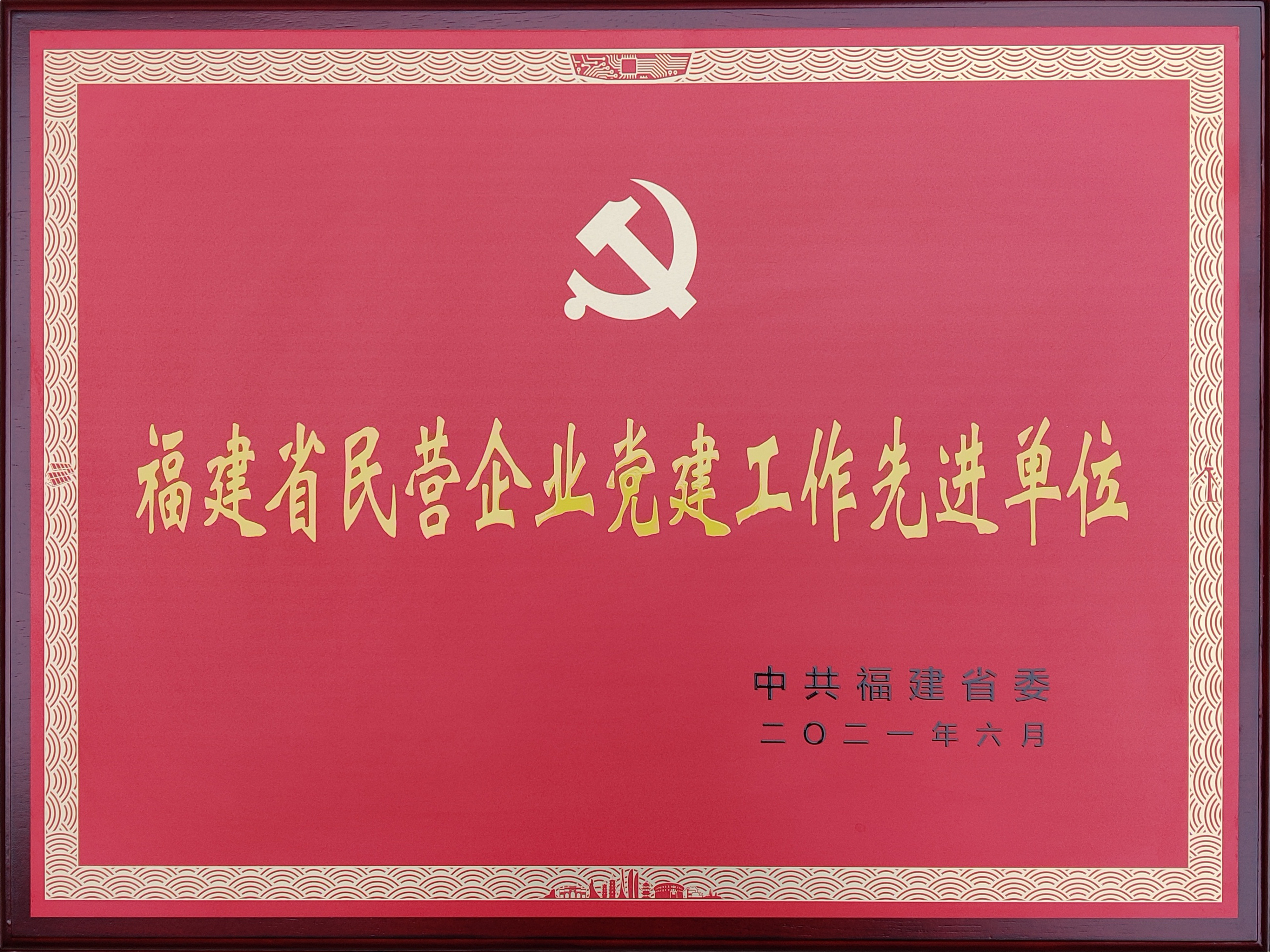 福建省民營企業(yè)黨建工作先進單位